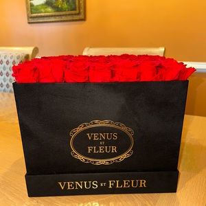 Venus et Fluer Large Red Rose Eternity Box